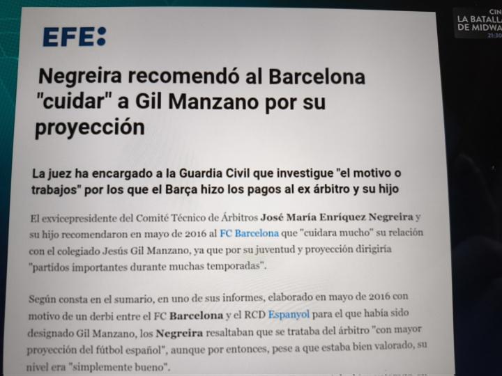 与裁判赫苏, 子强调该裁